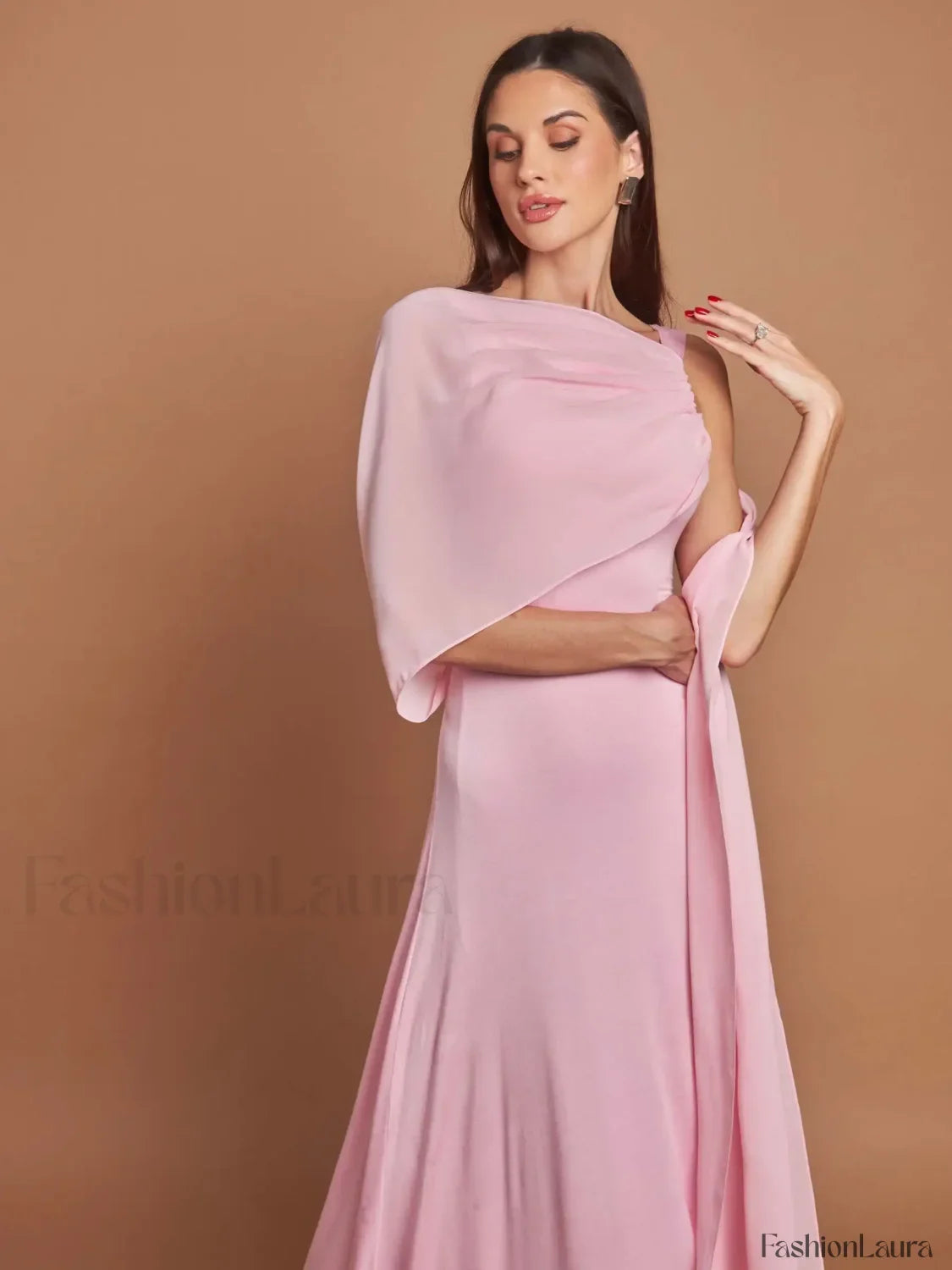 Ribbon Scarf Patchwork Maxi Dress