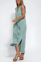 Sleeveless Maxi Dress and Duster Cardigan Two Piece Set 6