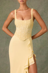 Corset Sequin Ruffle High Low Two Piece Set 4