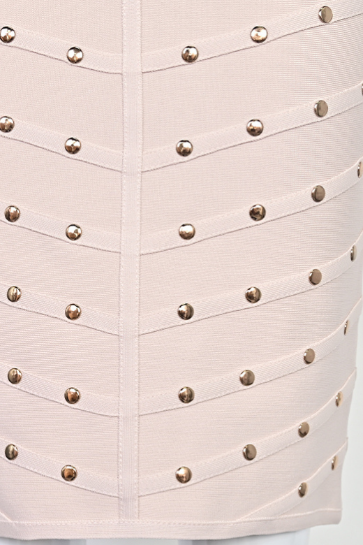 Rosa Long Sleeve Bodycon Dress - Cream