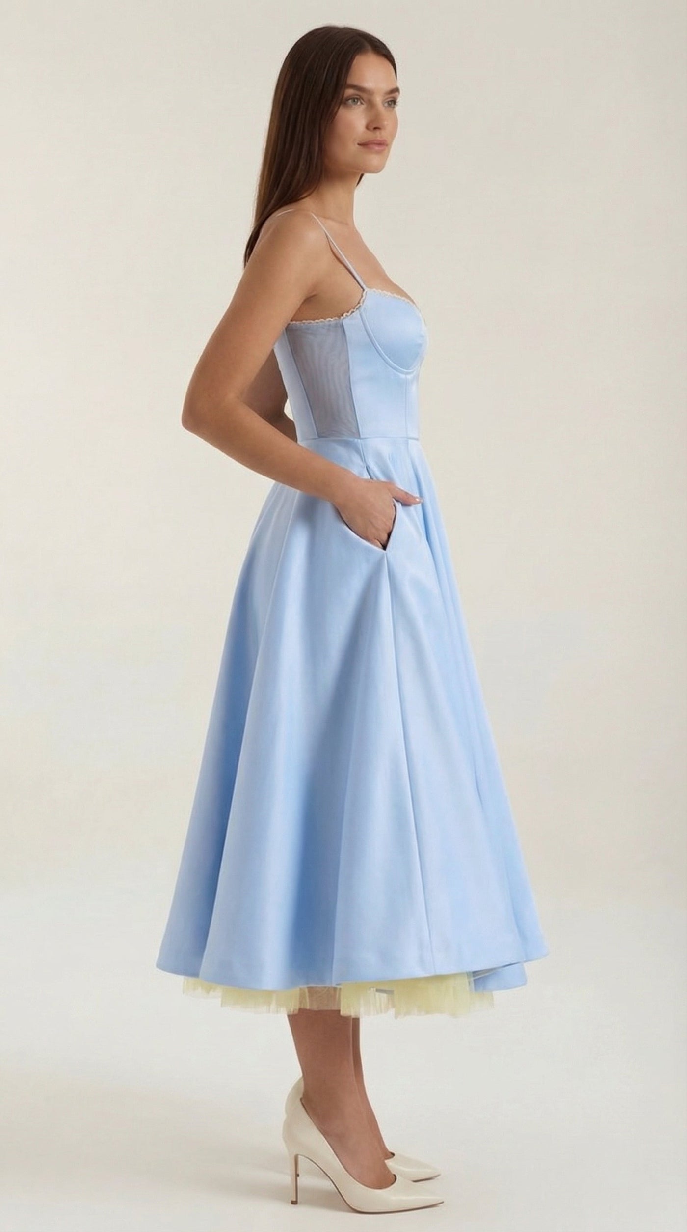 Sweetheart Corset Fit and Flare Midi Dress 12
