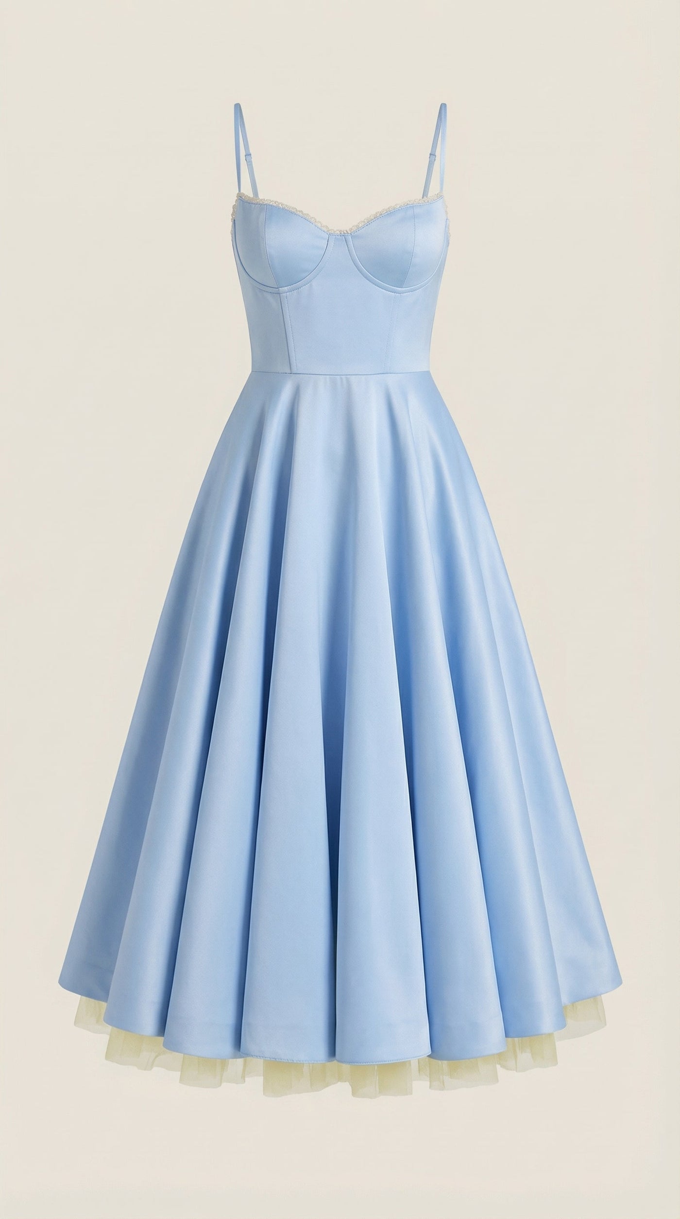 Sweetheart Corset Fit and Flare Midi Dress 15