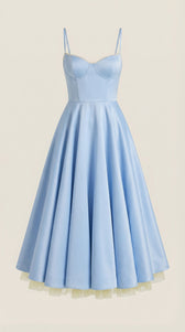 Sweetheart Corset Fit and Flare Midi Dress 15