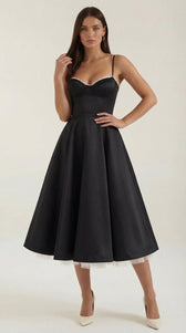 Sweetheart Corset Fit and Flare Midi Dress 16
