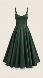 Sweetheart Corset Fit and Flare Midi Dress 10