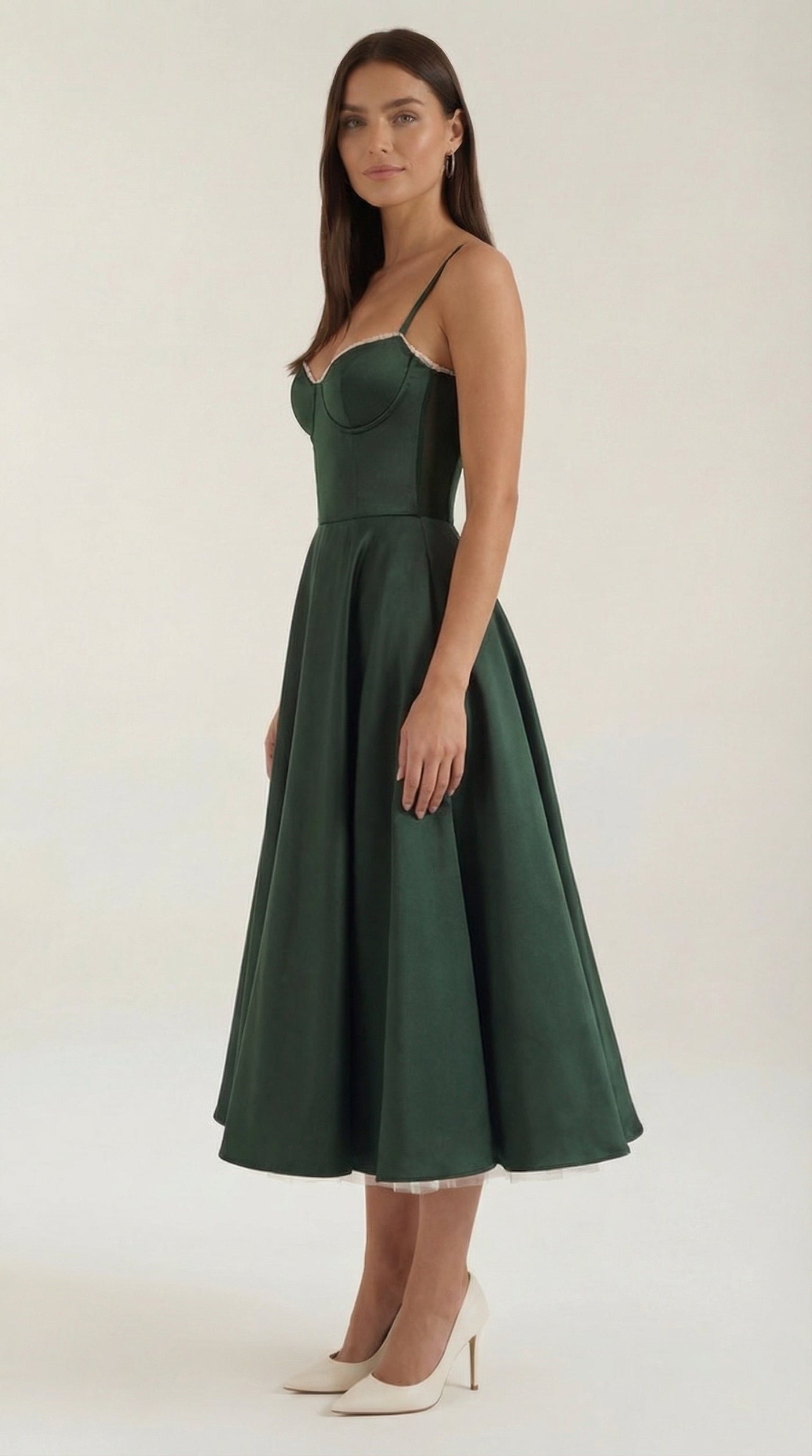 Sweetheart Corset Fit and Flare Midi Dress 7
