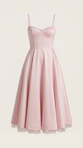 Sweetheart Corset Fit and Flare Midi Dress 30