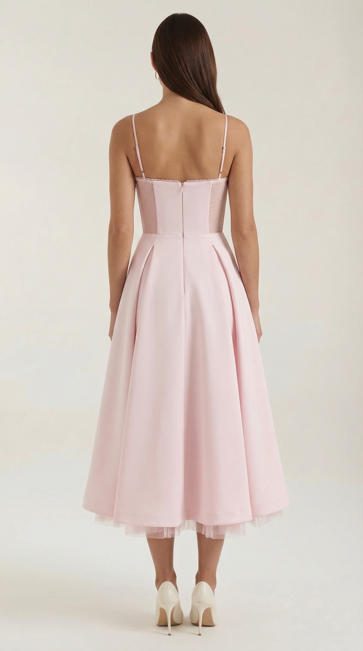 Sweetheart Corset Fit and Flare Midi Dress 29