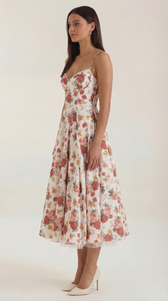 Sweetheart Corset Fit and Flare Midi Dress 32