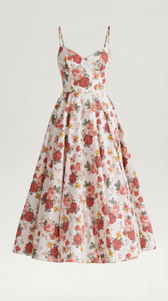 Sweetheart Corset Fit and Flare Midi Dress 35
