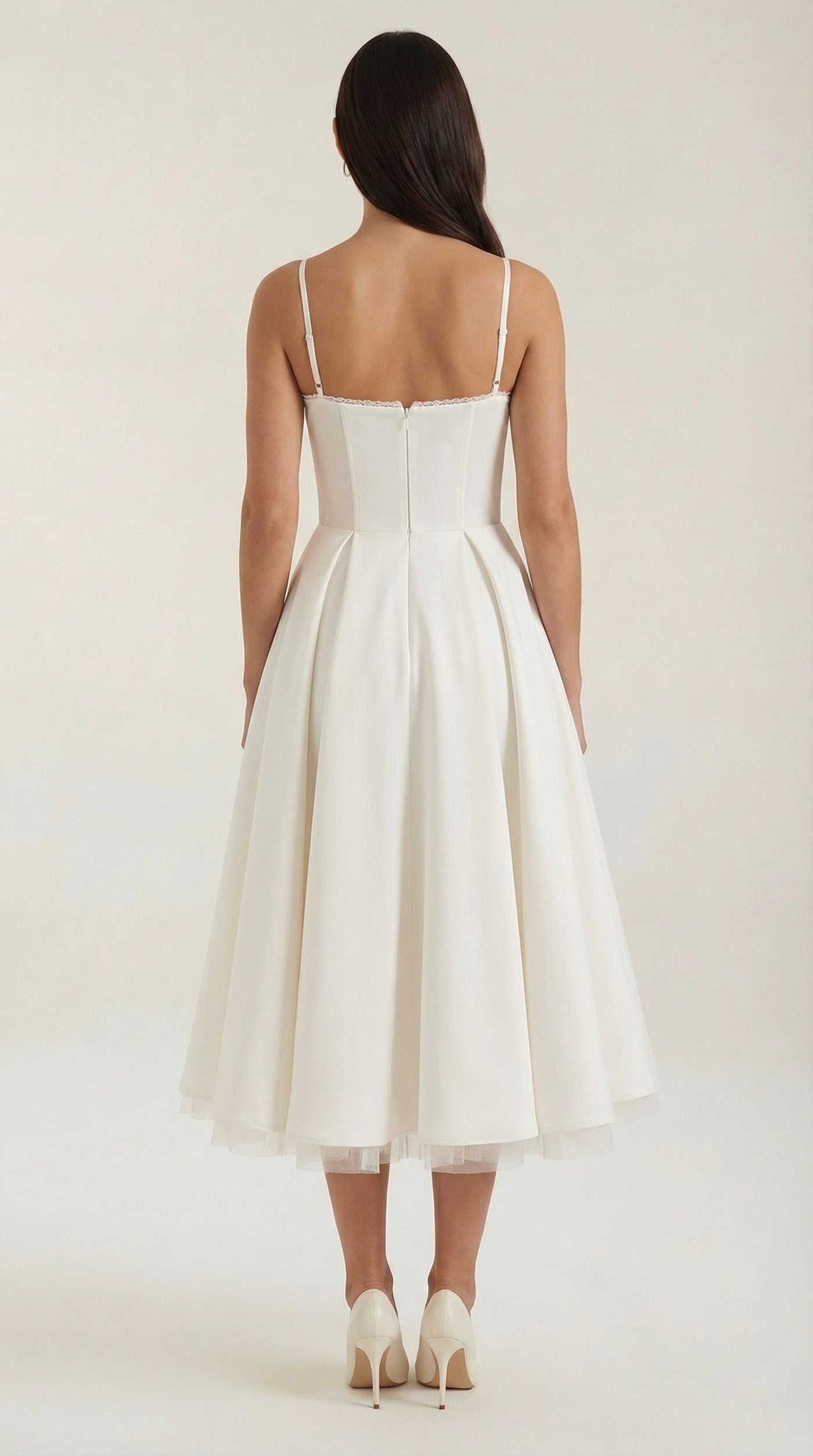 Sweetheart Corset Fit and Flare Midi Dress 4