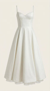 Sweetheart Corset Fit and Flare Midi Dress 5