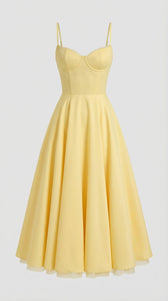 Sweetheart Corset Fit and Flare Midi Dress 25