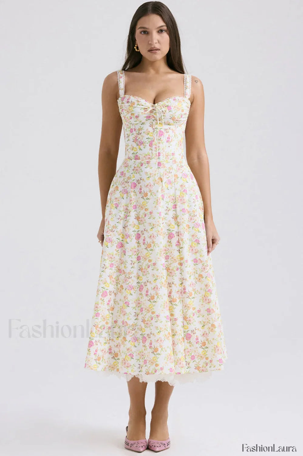 Rosalee Print Stylish Cotton Sundress