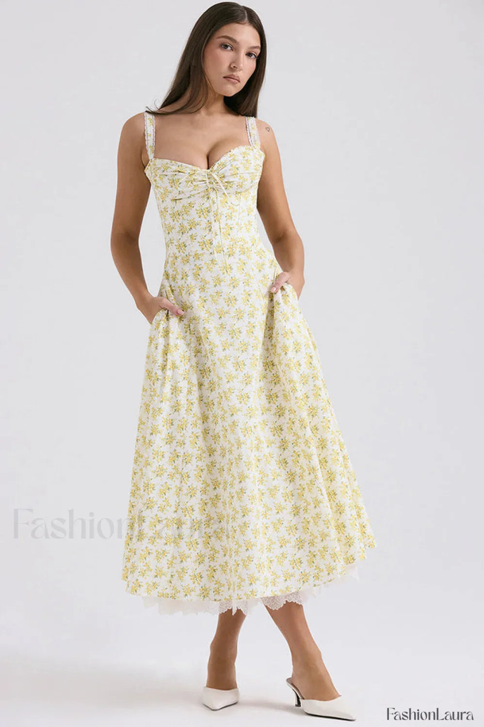 Rosalee Print Stylish Cotton Sundress