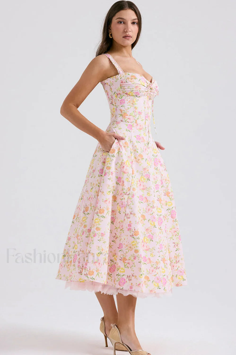 Rosalee Print Stylish Cotton Sundress