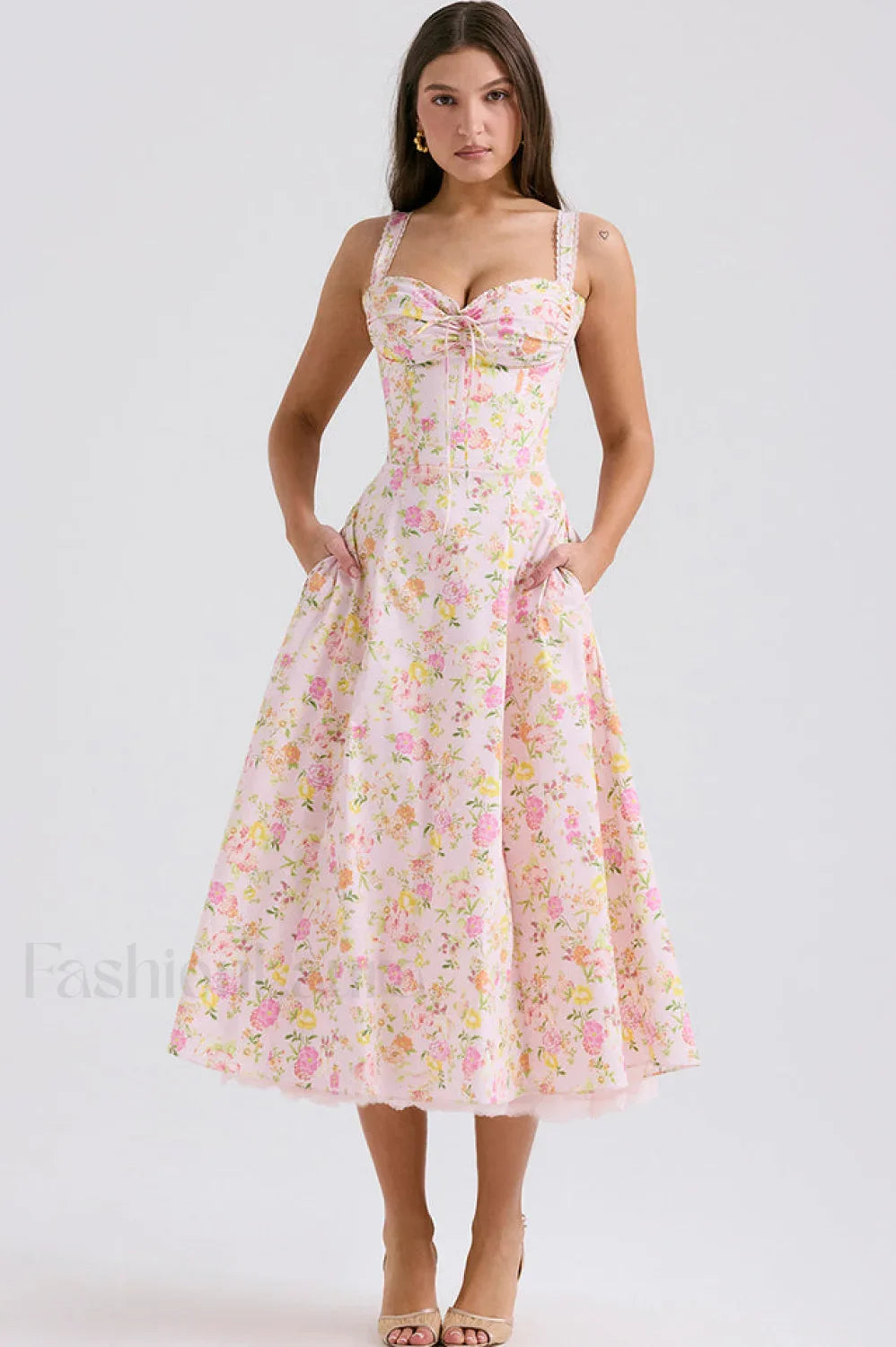 Rosalee Print Stylish Cotton Sundress