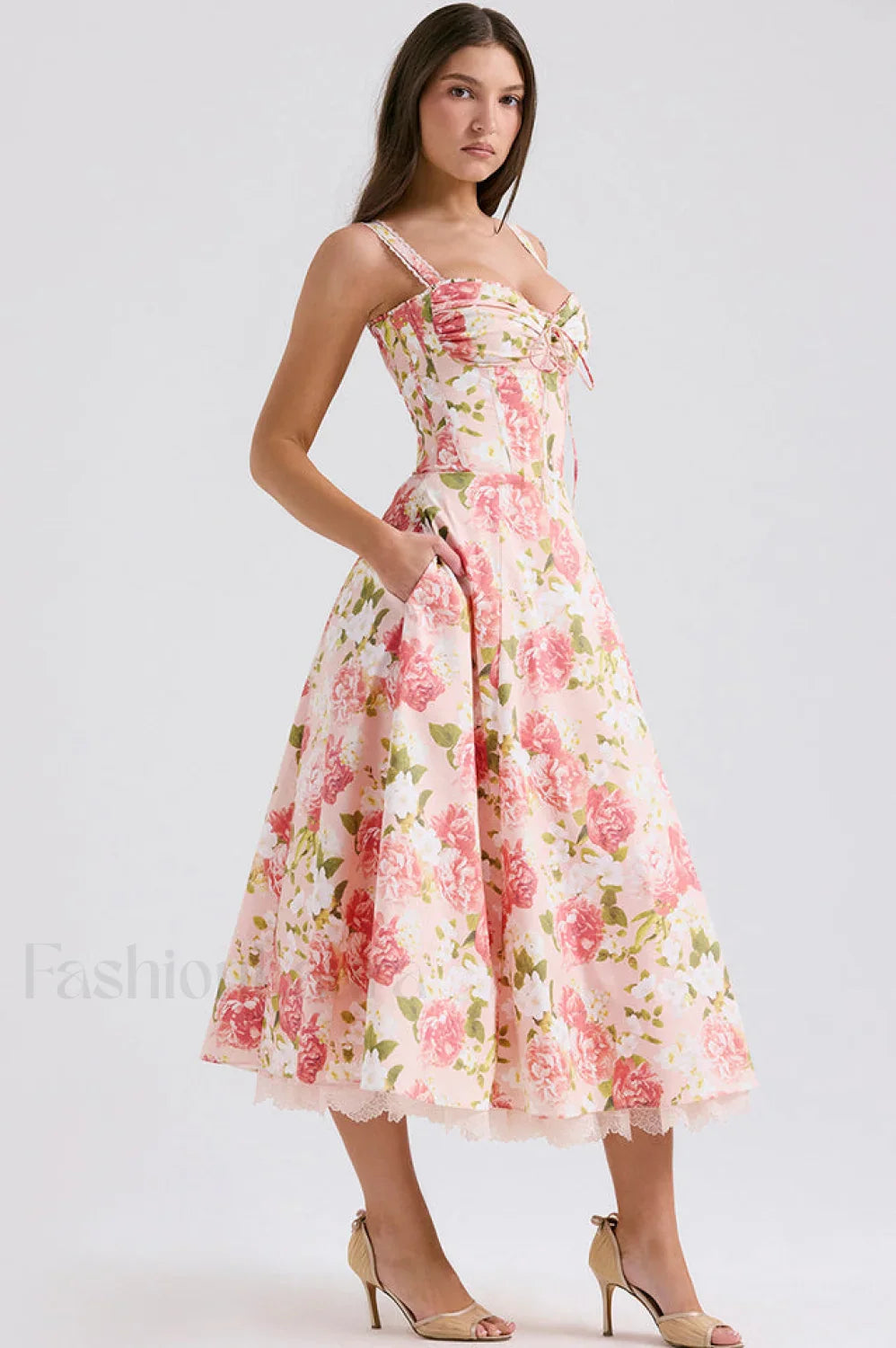 Rosalee Print Stylish Cotton Sundress