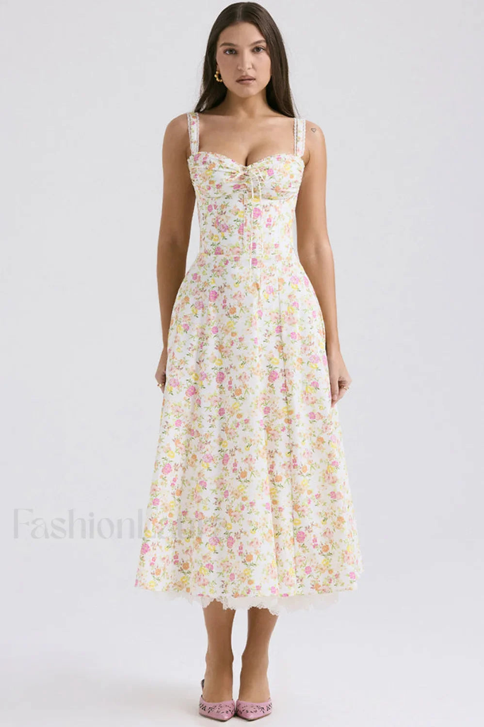 Rosalee Print Stylish Cotton Sundress