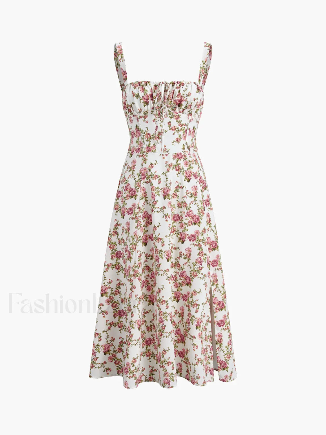 Rosebud Floral Midi Sundress