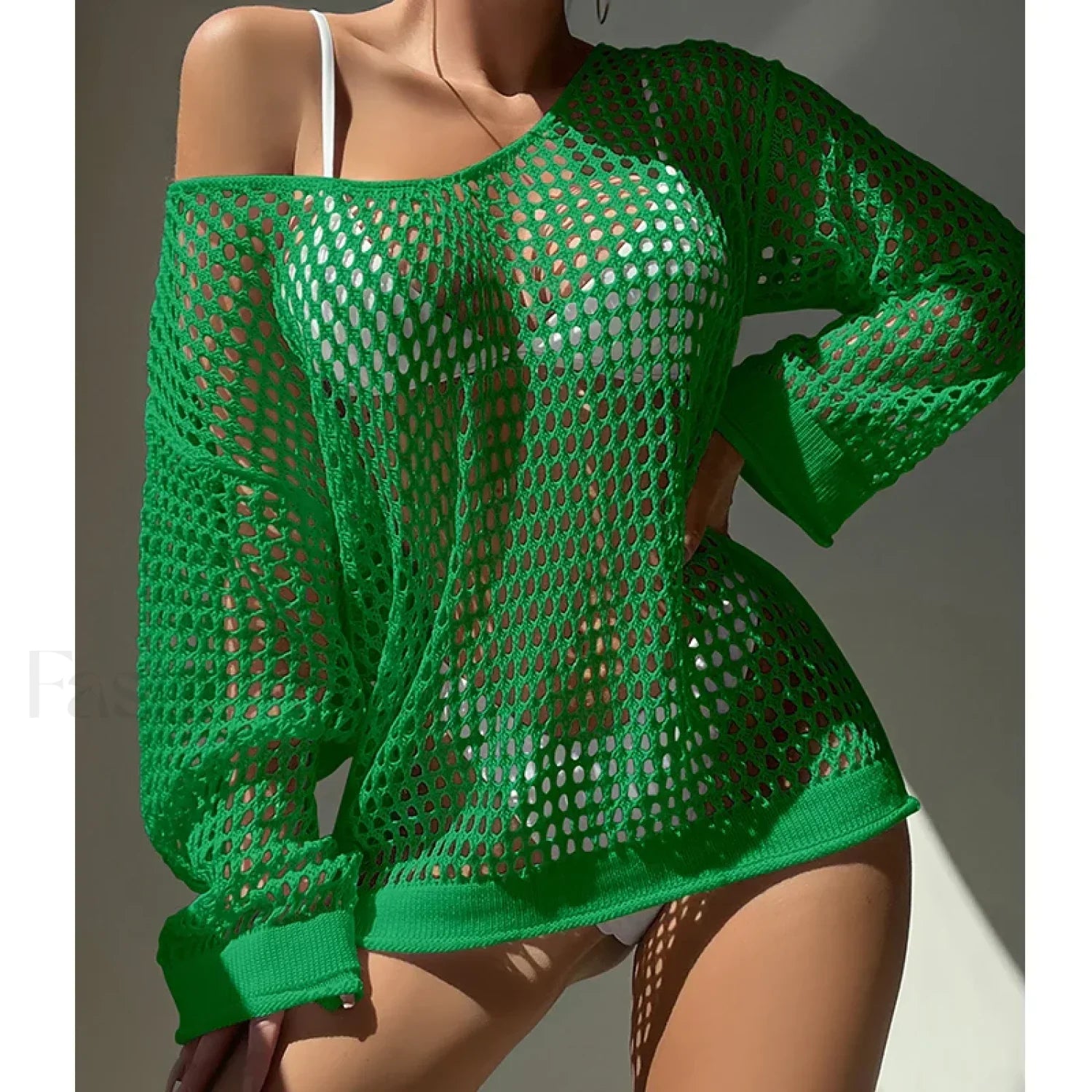 Round Neck Loose Swimsuit Cover Up