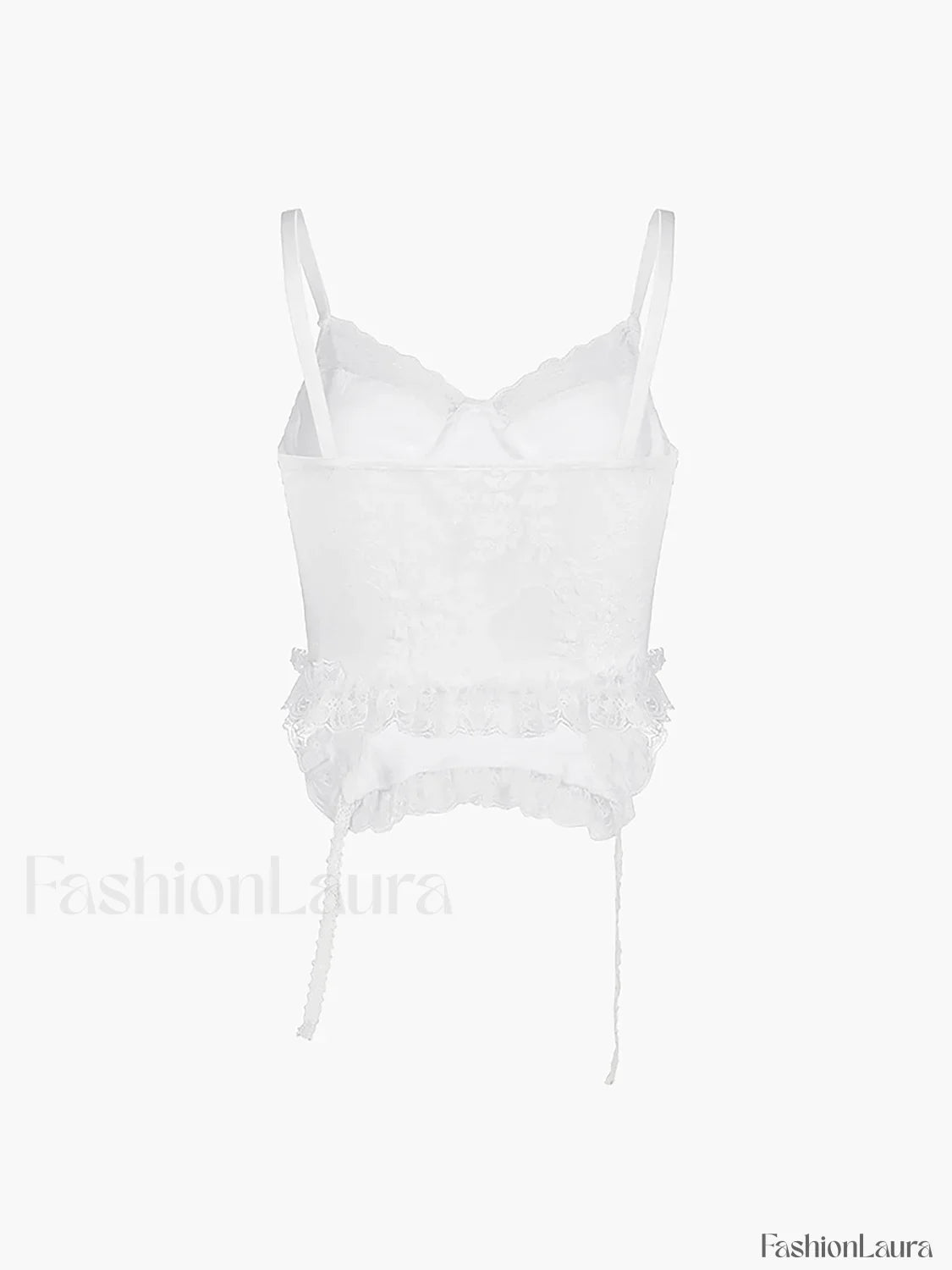 Ruffle Lace Graceful Patchwork Cami Top