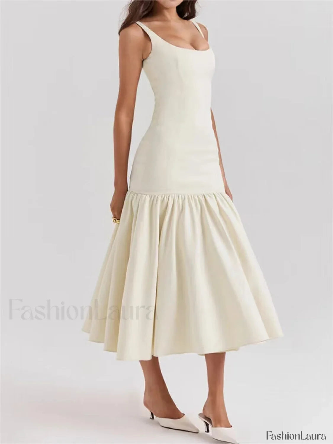 Ruffle Long Cami Sundress