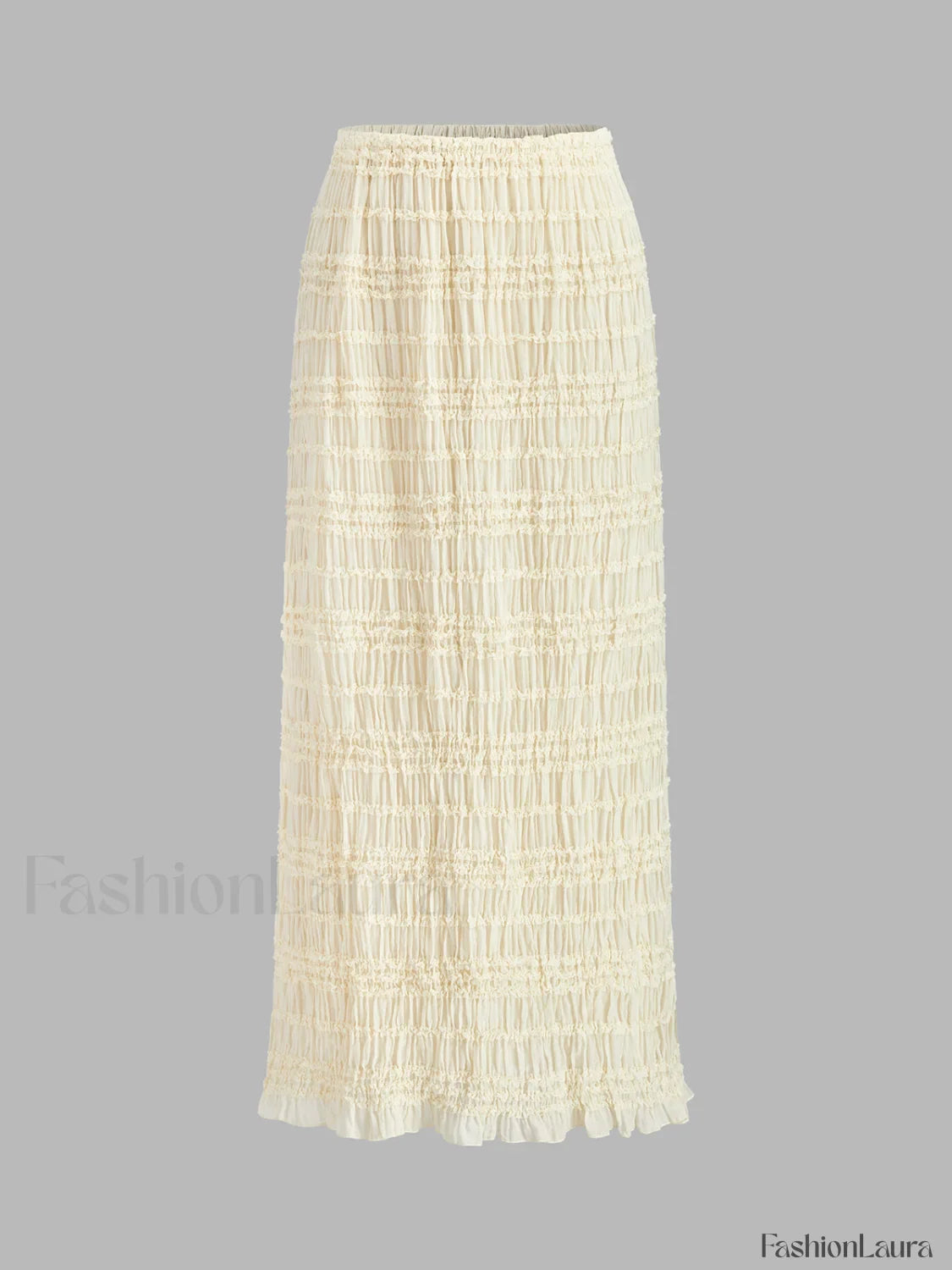 Ruffled Crop Top Skirt Set