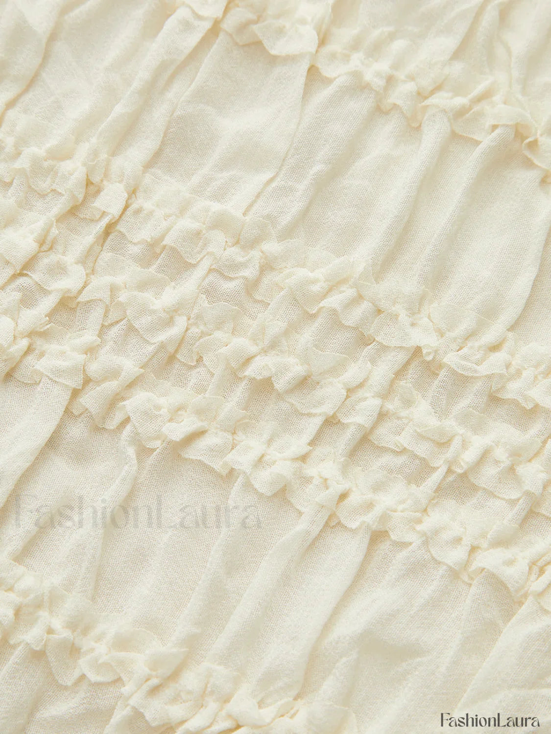 Ruffled Crop Top Skirt Set