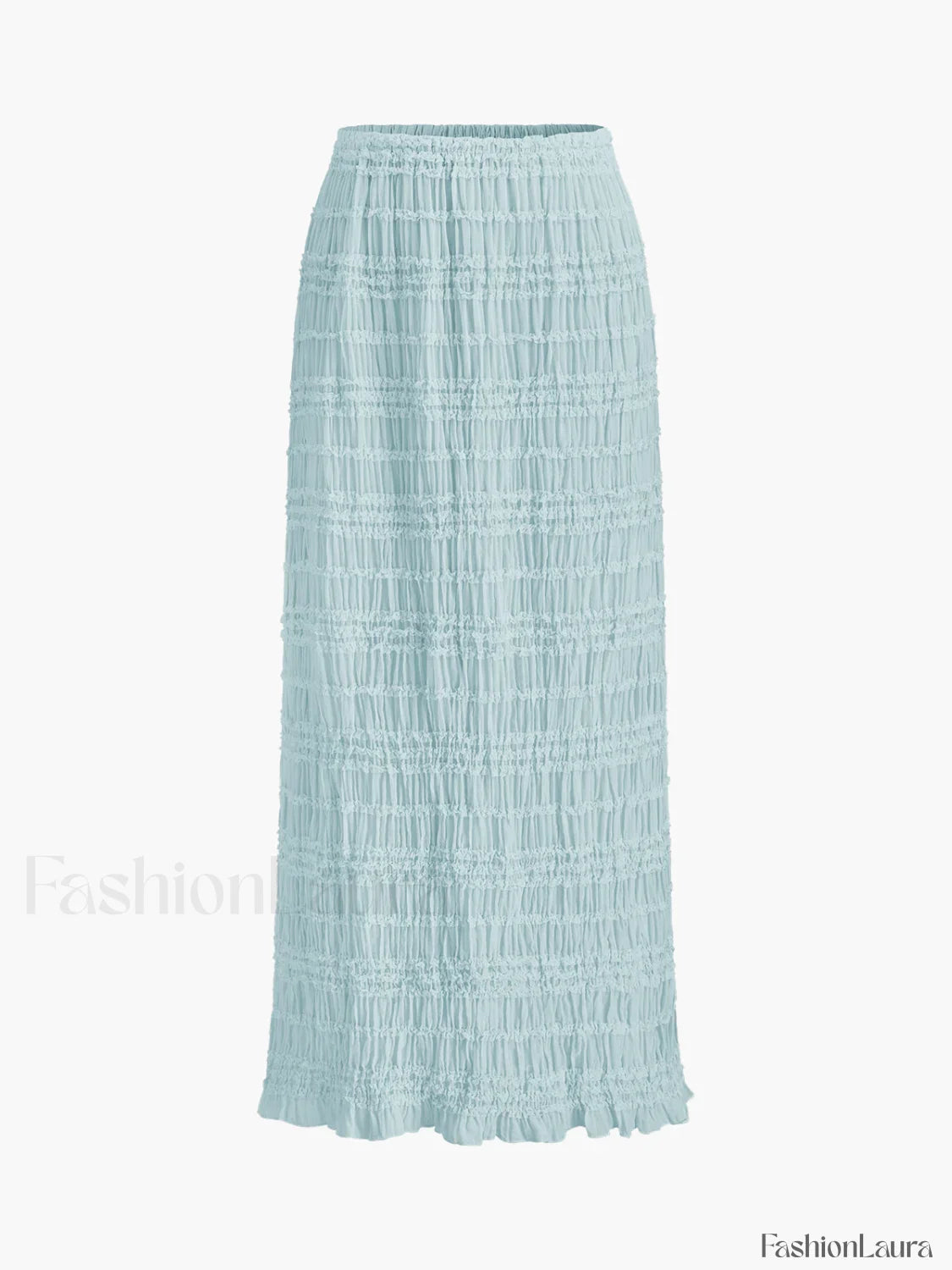 Ruffled Crop Top Skirt Set