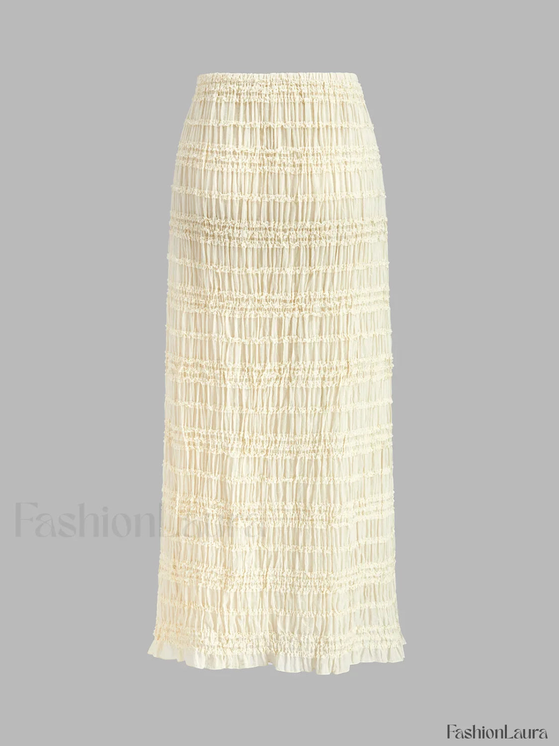 Ruffled Crop Top Skirt Set