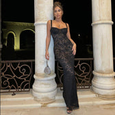 Forever In A Moment Lace Sheer Maxi Dress 8