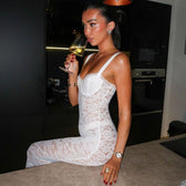 Forever In A Moment Lace Sheer Maxi Dress 6