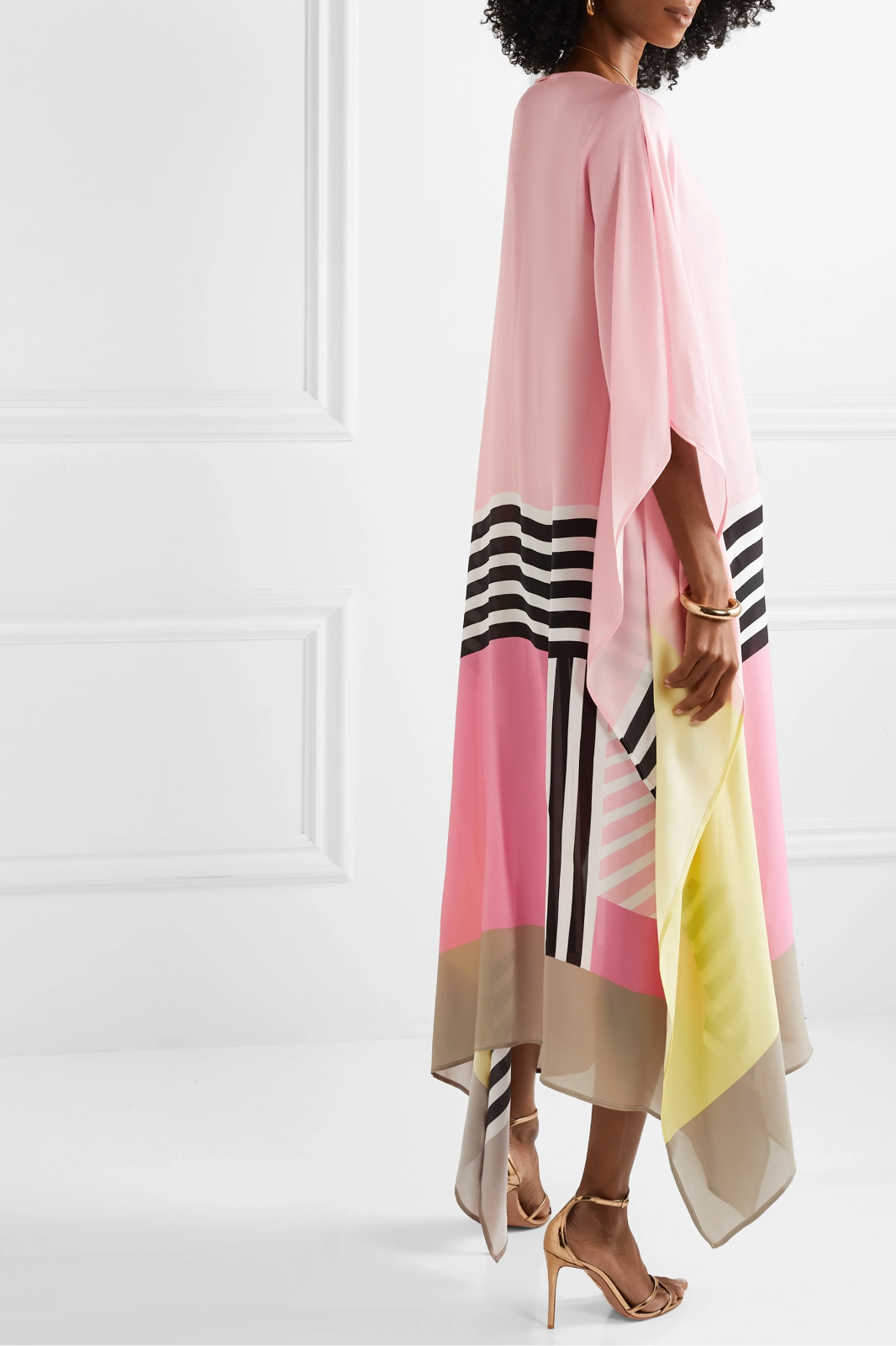 Boat Neck Batwing Sleeve Kaftan Maxi Dress 9