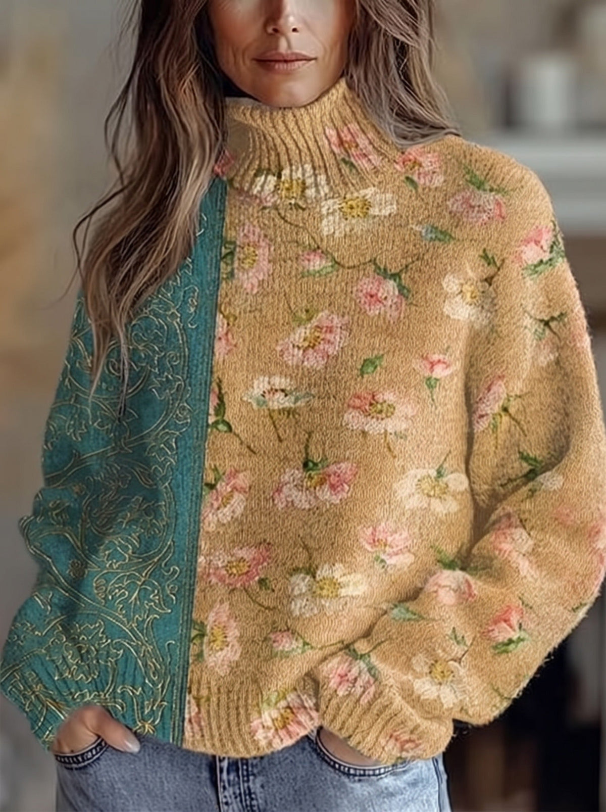 Saffra | Saffron Blossom Turtleneck