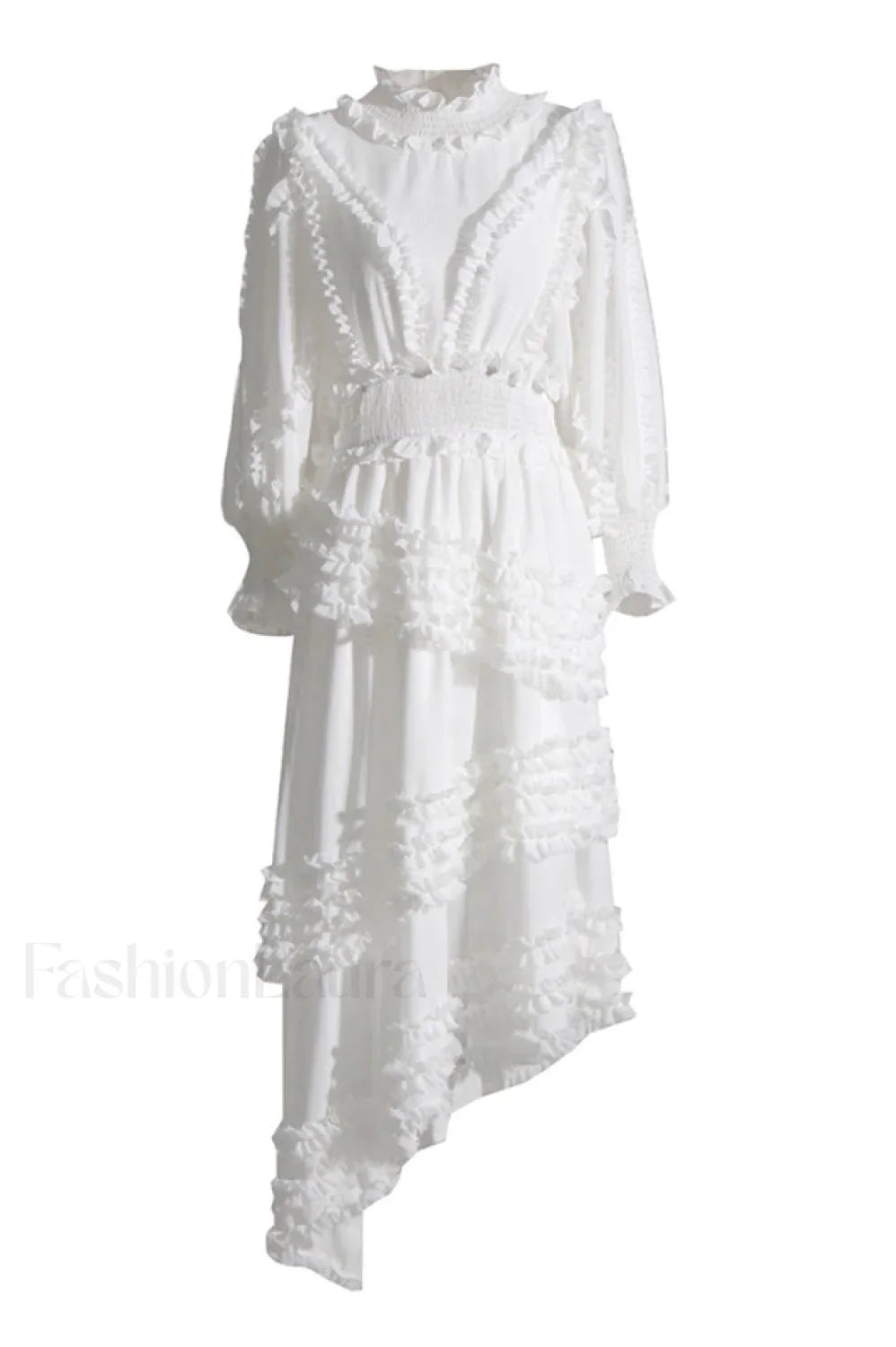 Salma Elegant Maxi Dress S / White