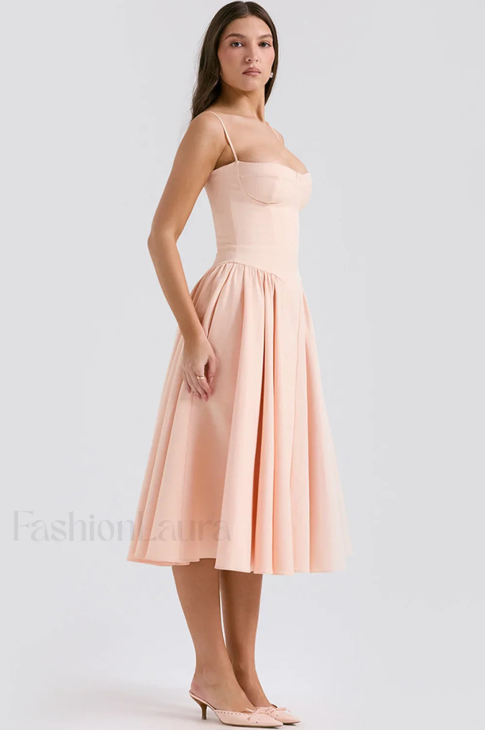 Samaria French Stylish Navy Corset Sundress