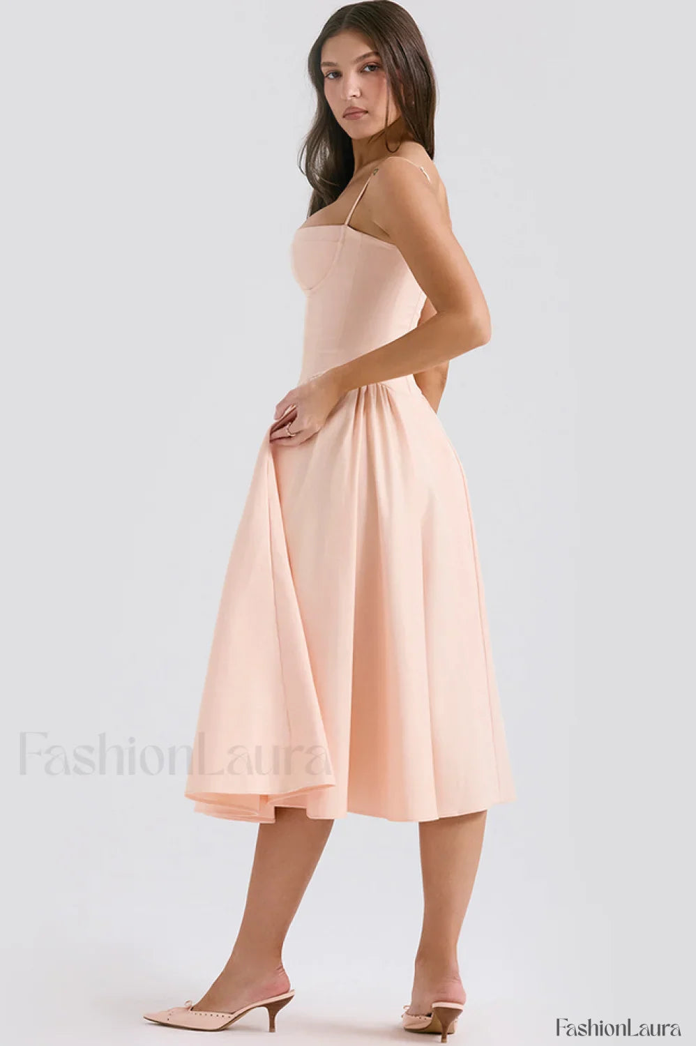 Samaria French Stylish Navy Corset Sundress