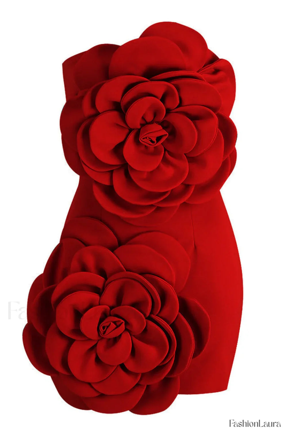 Sarrili 3D Floral Charming Corset Mini Dress