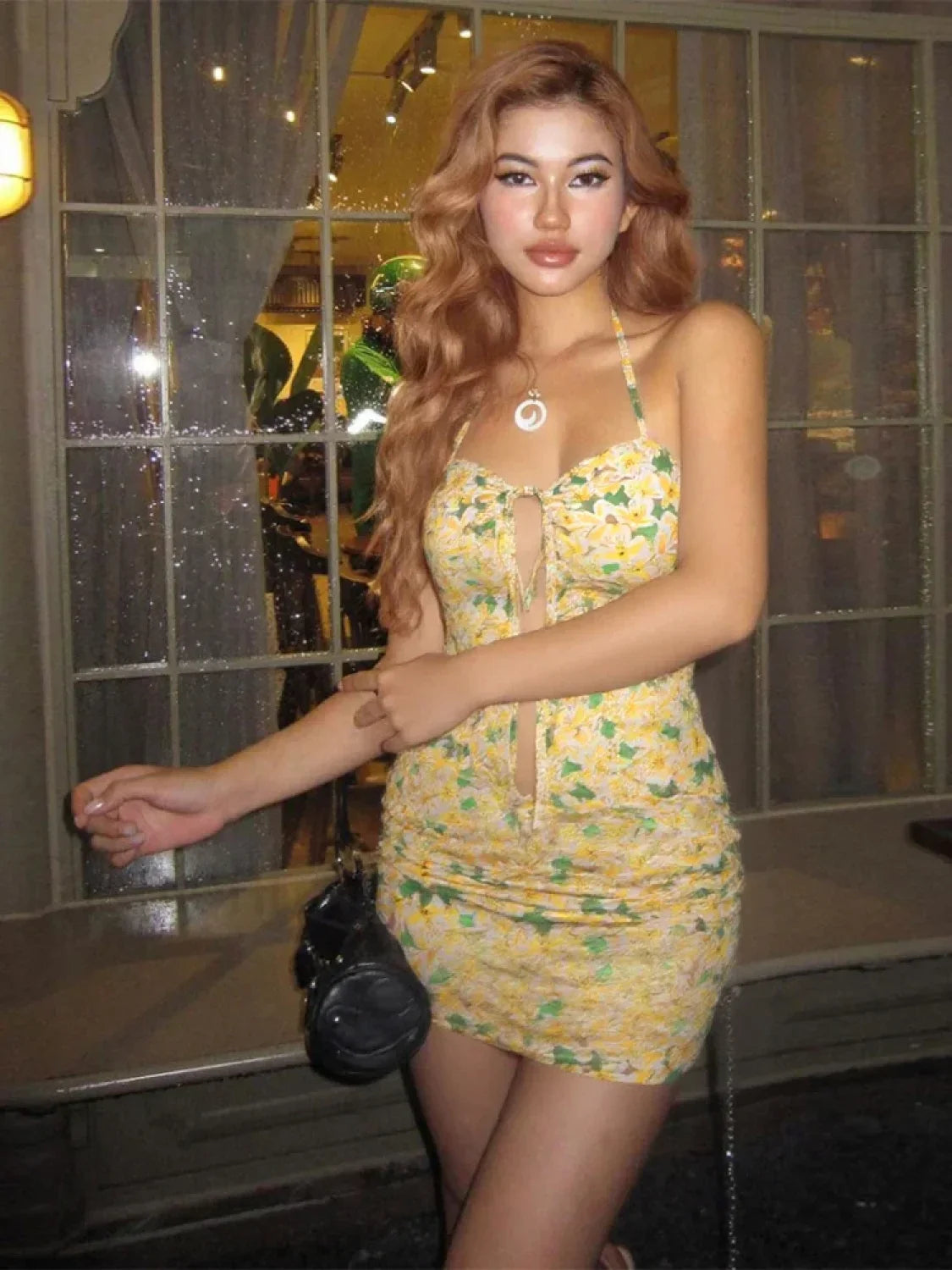 Scenery Split Mini Skirt Two Piece Set