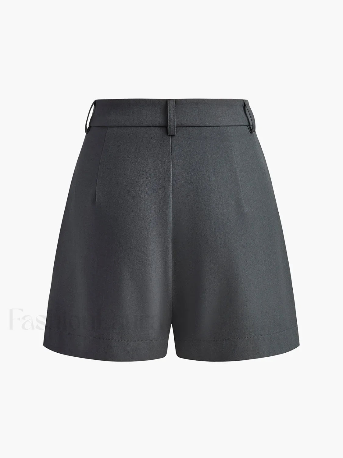 Semi-Sheer Mid-Waist Shorts Without Belt