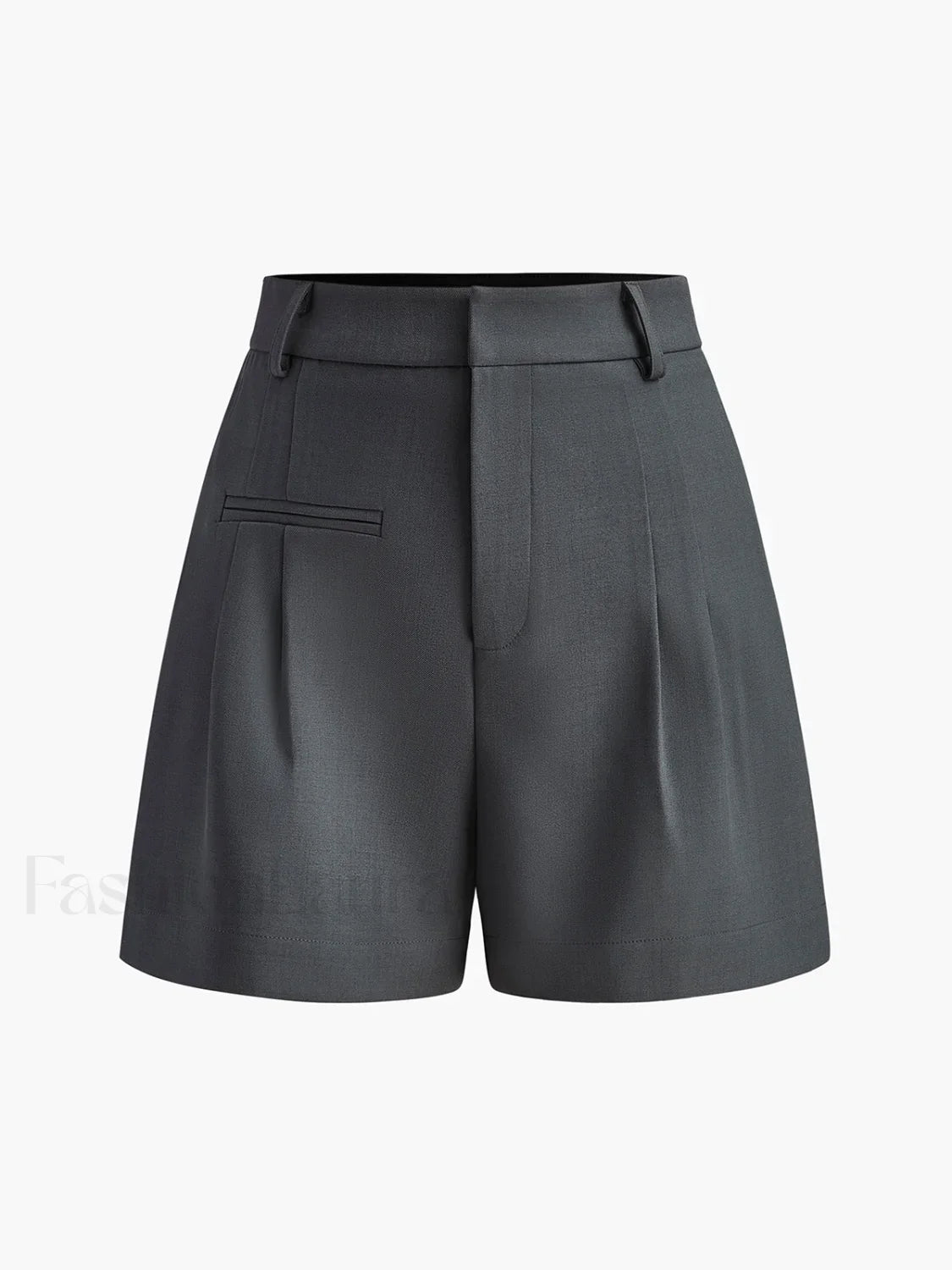 Semi Sheer Mid Waist Shorts Without Belt Grey / XS Shorts