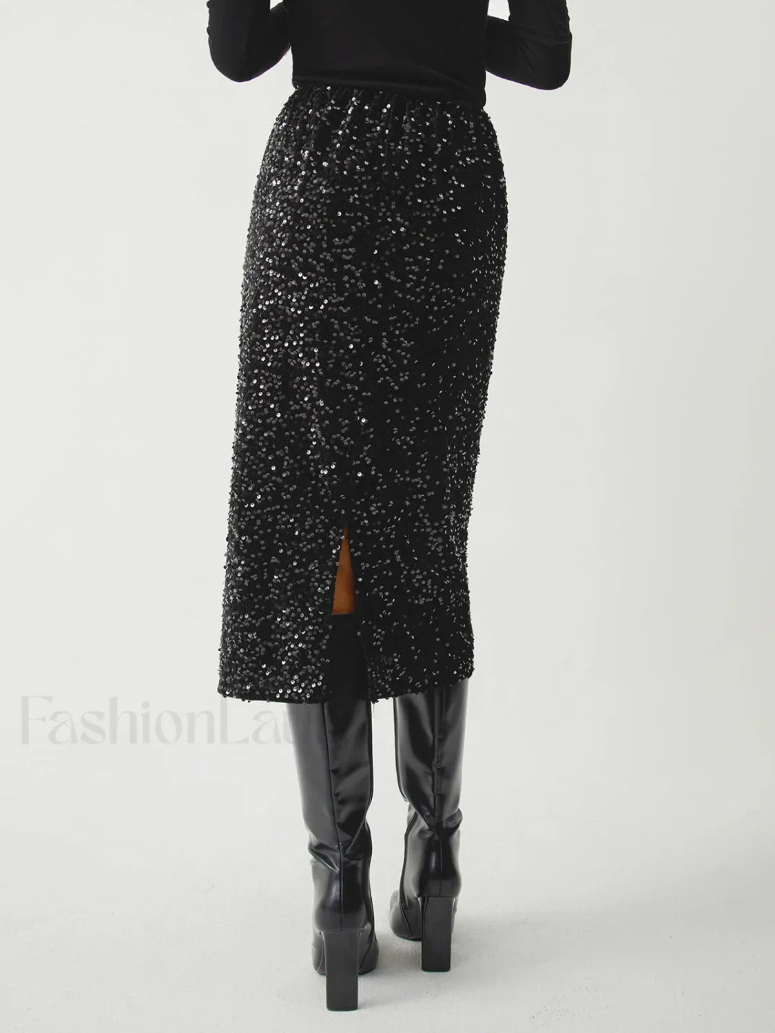 Sequined Charming Midi Skirt