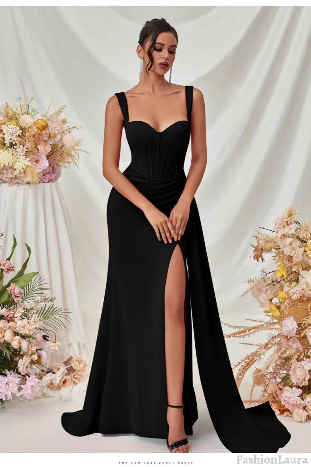 Sexy Bodycon Slit Maxi Party Dress