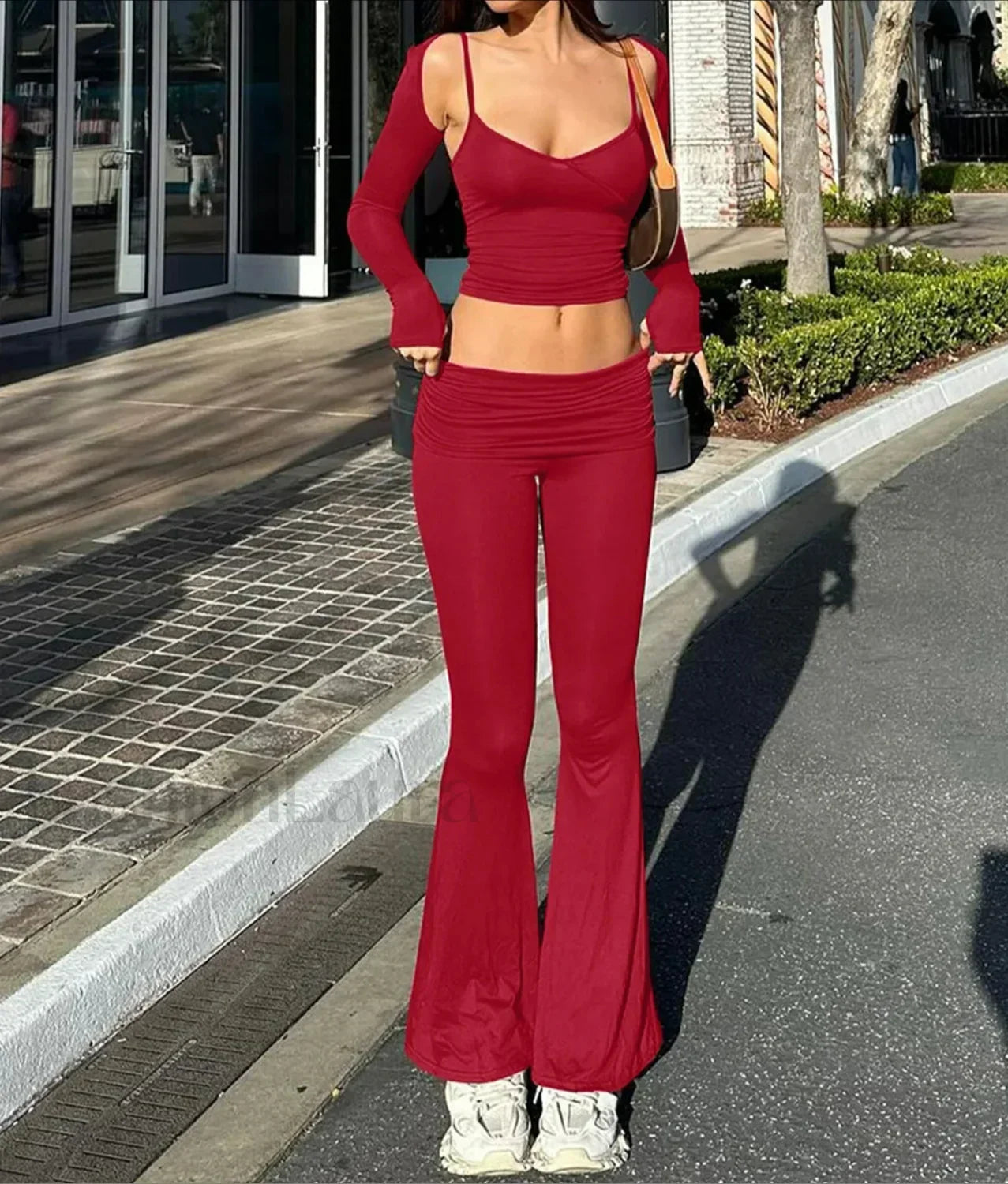 Sexy Camisole Waistcoat Pants Two Piece Set