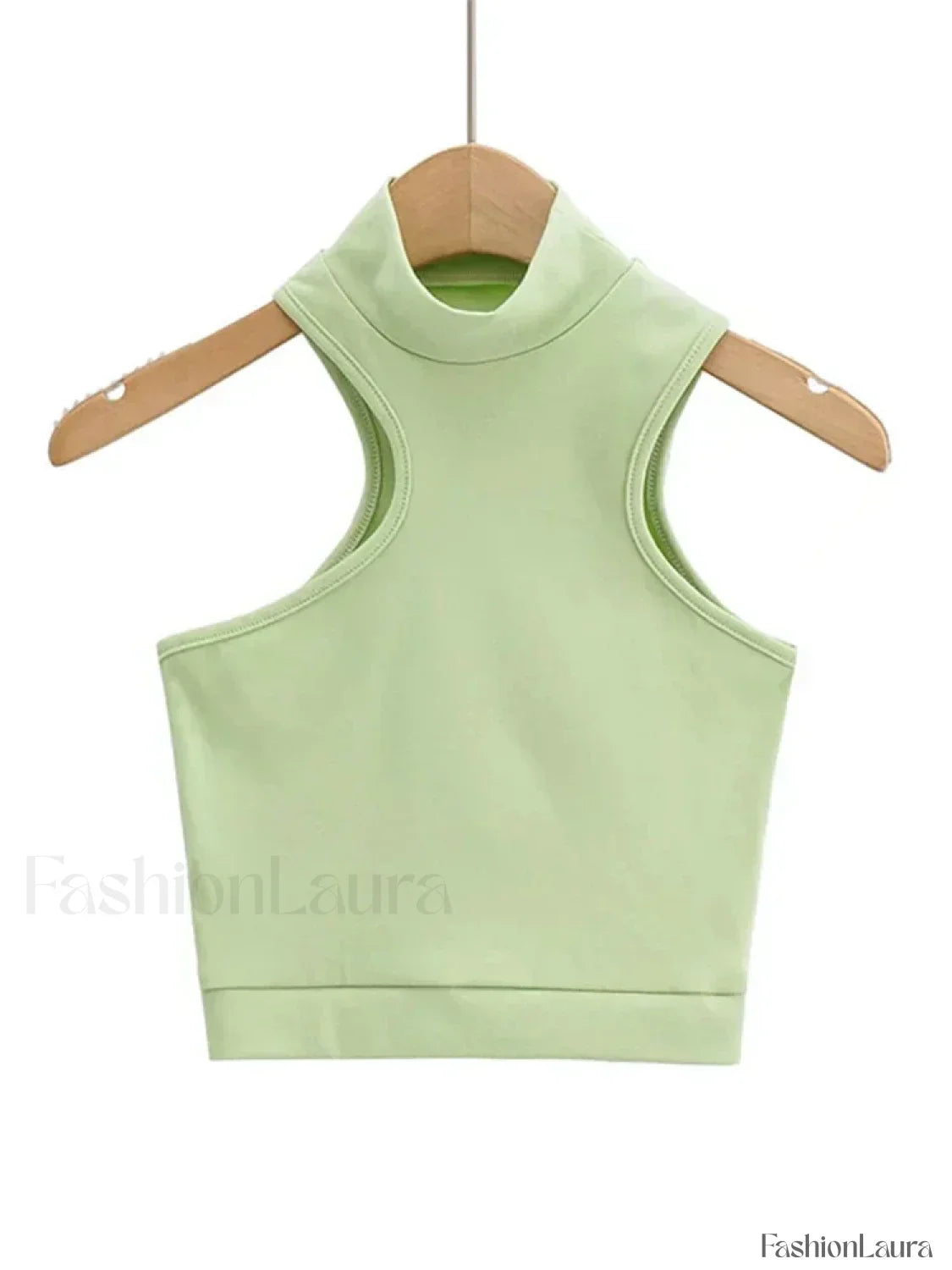 Sexy High Neck Crop Top