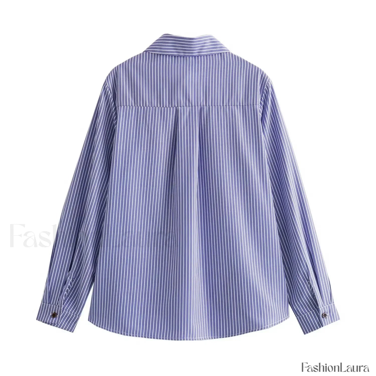 Sexy Lapel Oblique Open Off Shoulder Striped Loose Blouse