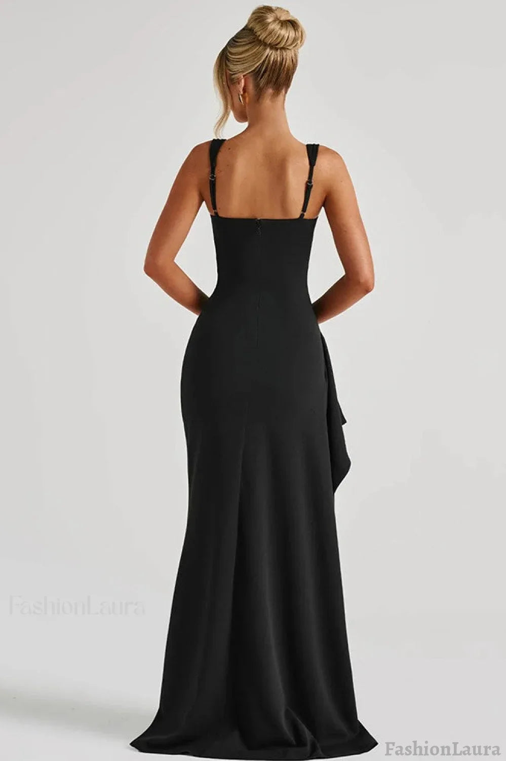 Sexy Spaghetti Strap High Slit Maxi Party Dress