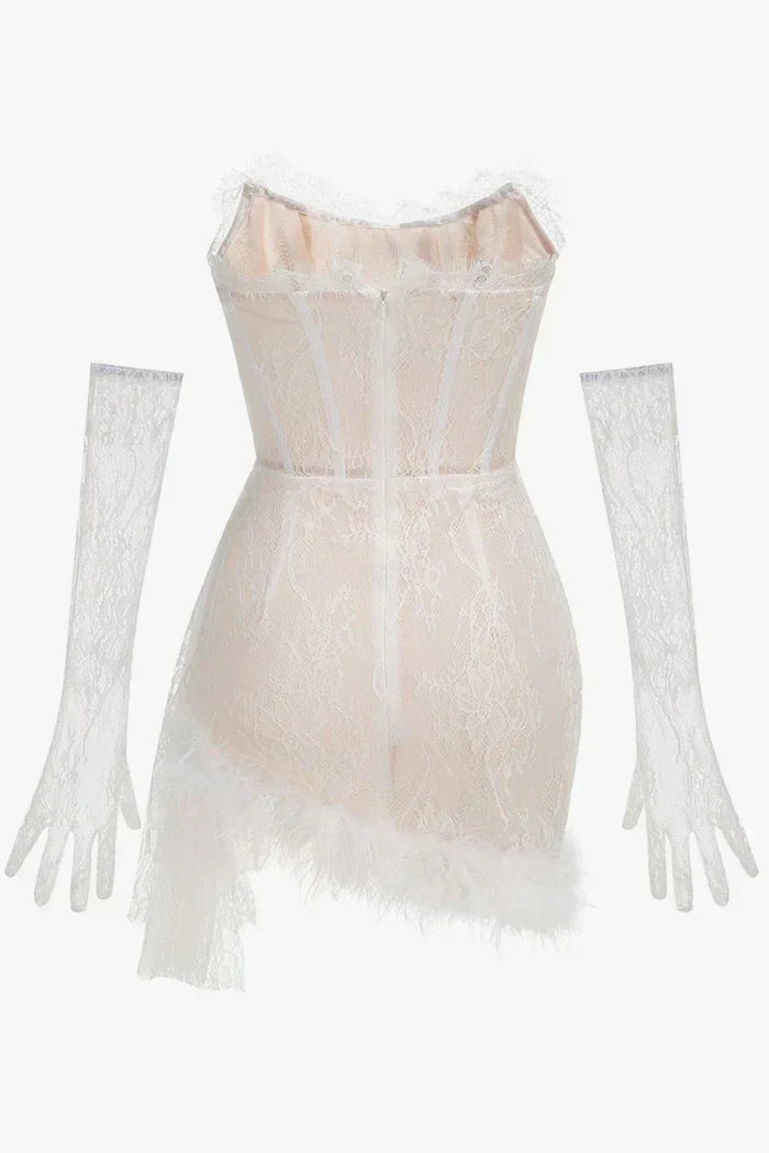 CHIC STRAPLESS CORSET MINI DRESS