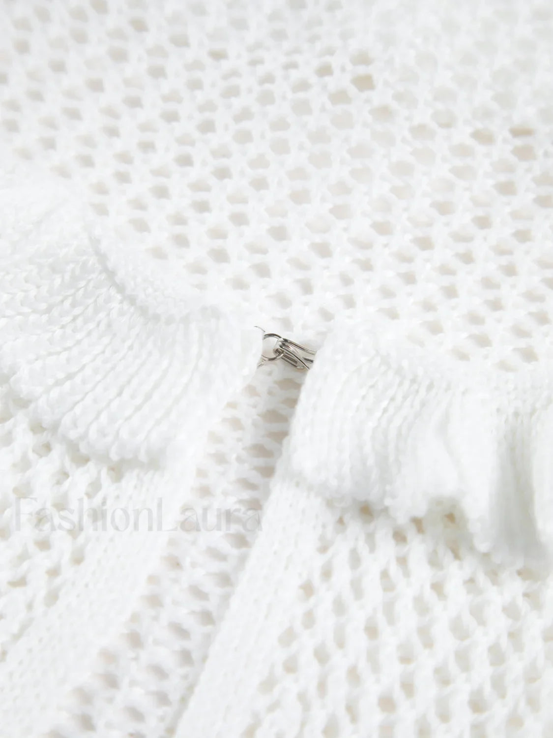 Sheer Crochet Eyelet Fly Away Cardigan